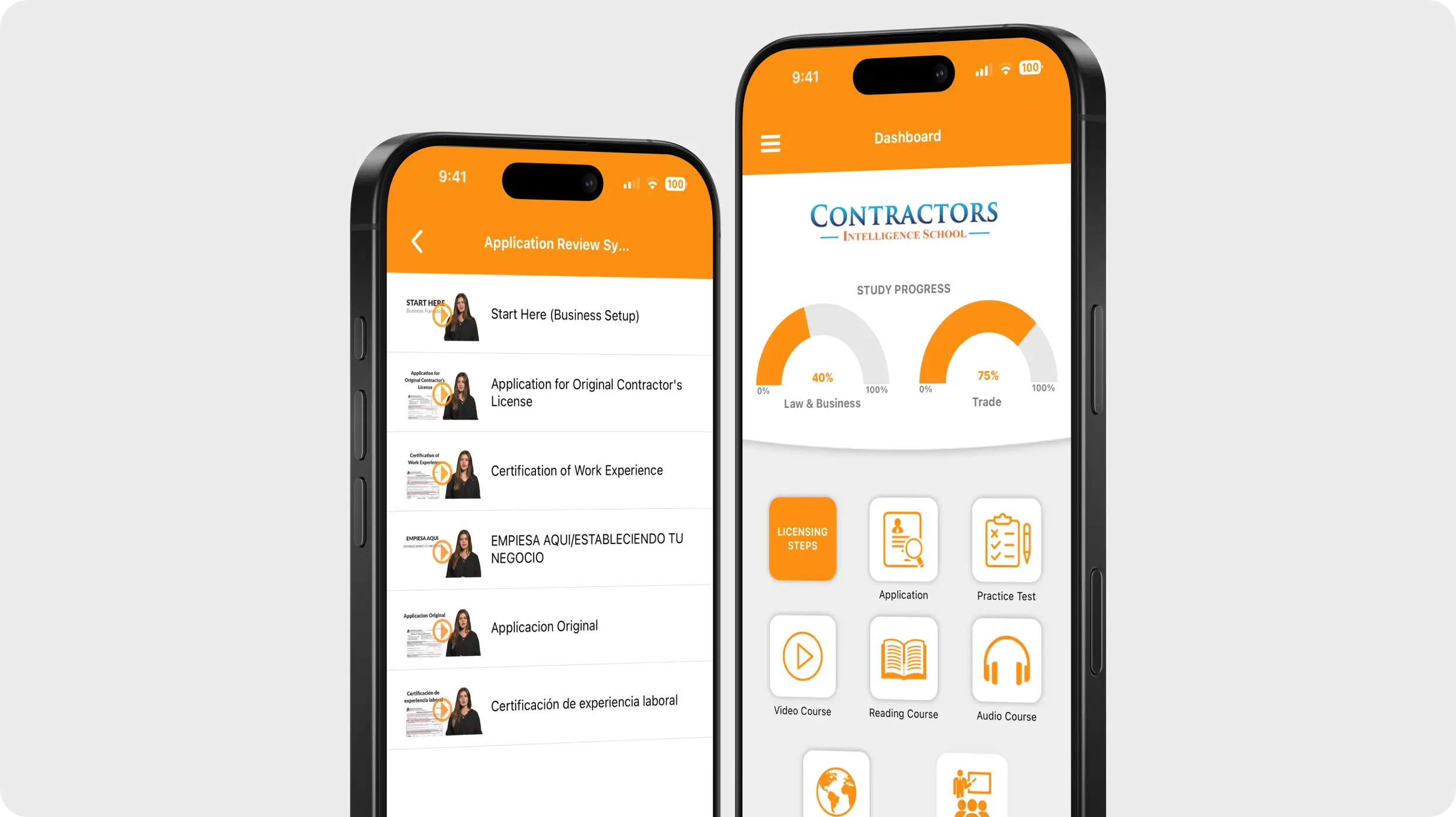 Contractor license training classroom experience