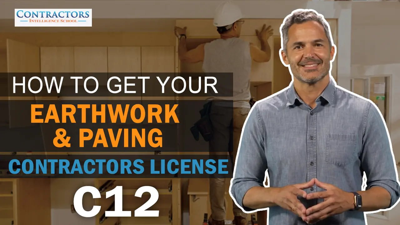 Watch information on how to get an earthwork and paving contractors license