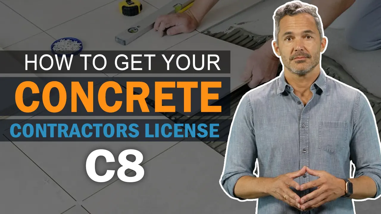 Watch information on how to get a concrete contractors license