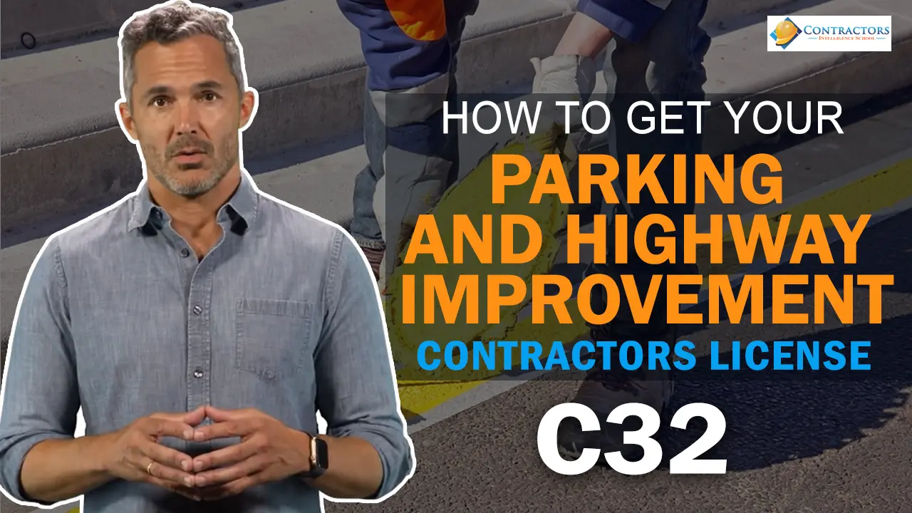 Watch information on how to get a parking and highway improvement contractors license