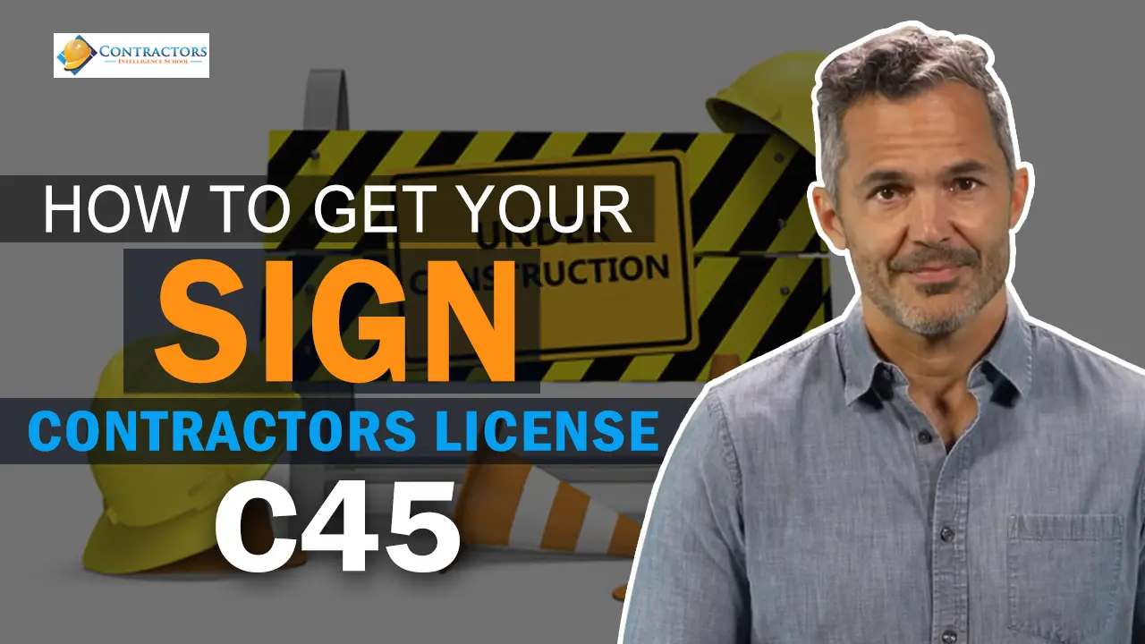 Watch information on how to get an electrical sign contractors license