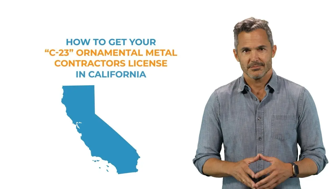 Watch information on how to get an ornamental metal contractors license