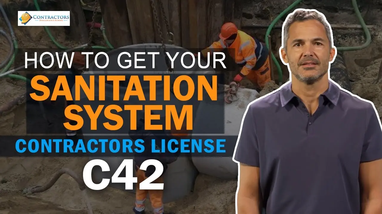 Watch information on how to get a sanitation system contractors license