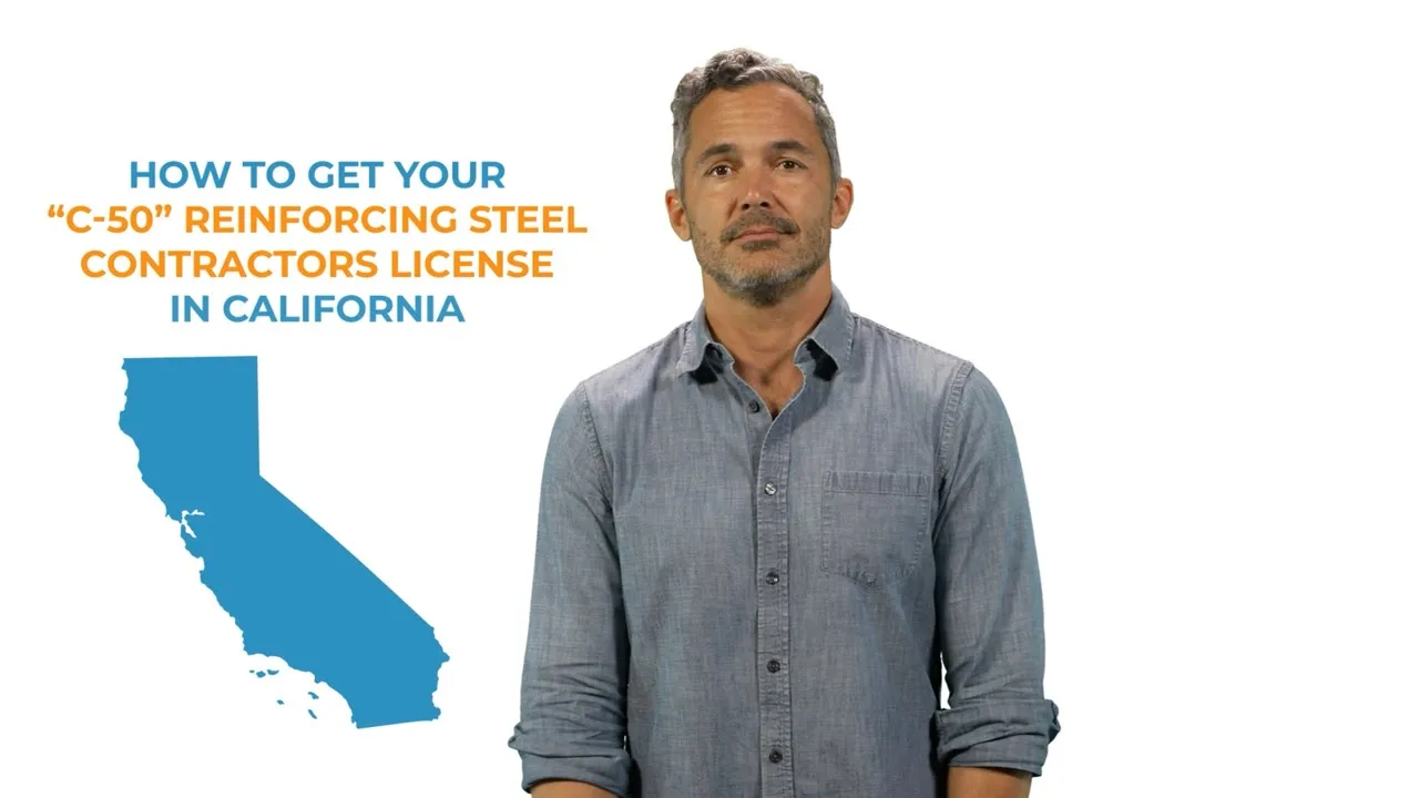 Watch information on how to get a reinforcing steel contractors license