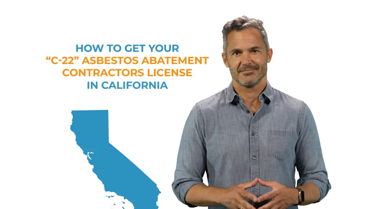 Watch video on how to get an asbestos abatement contractors license