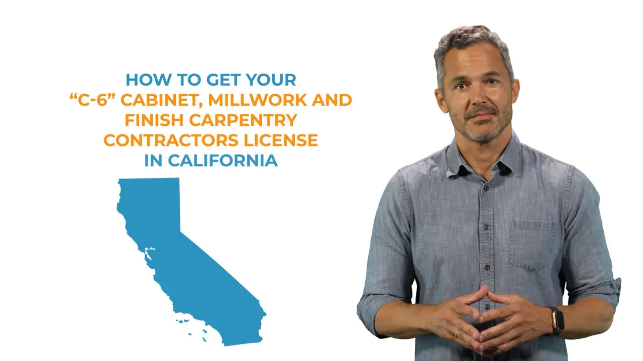 Watch video on how to get a cabinet contractors license