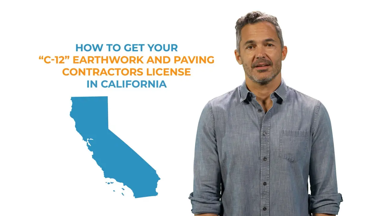 Watch video on how to get an earthwork and paving contractors license