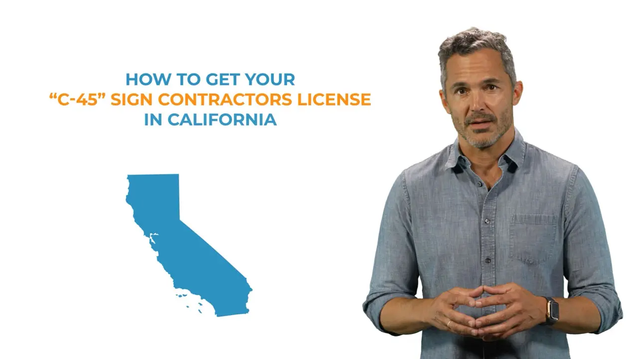Watch video on how to get an electrical sign contractors license