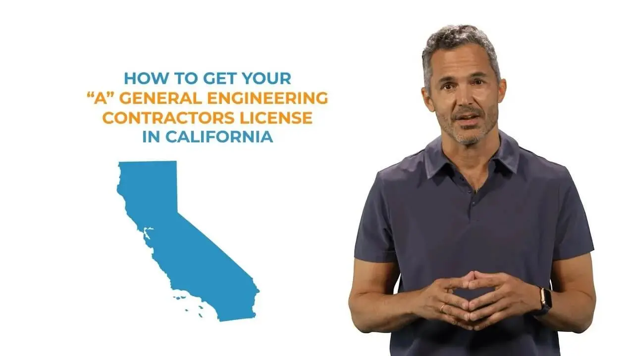 Watch video on how to get a general engineering contractors license