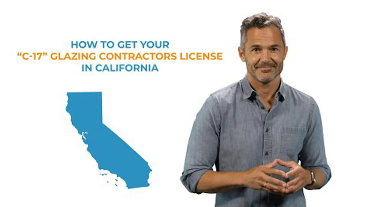 Watch video on how to get a glazing contractors license