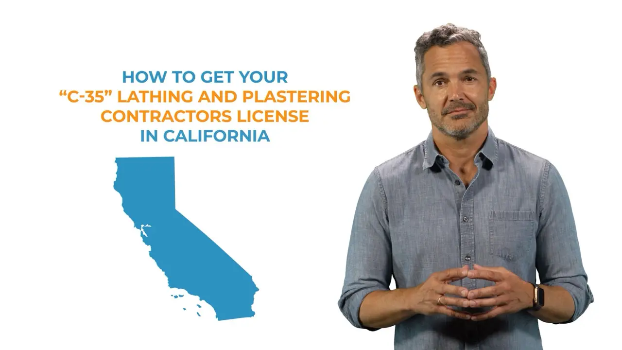 Watch video on how to get a lathing and plastering contractors license