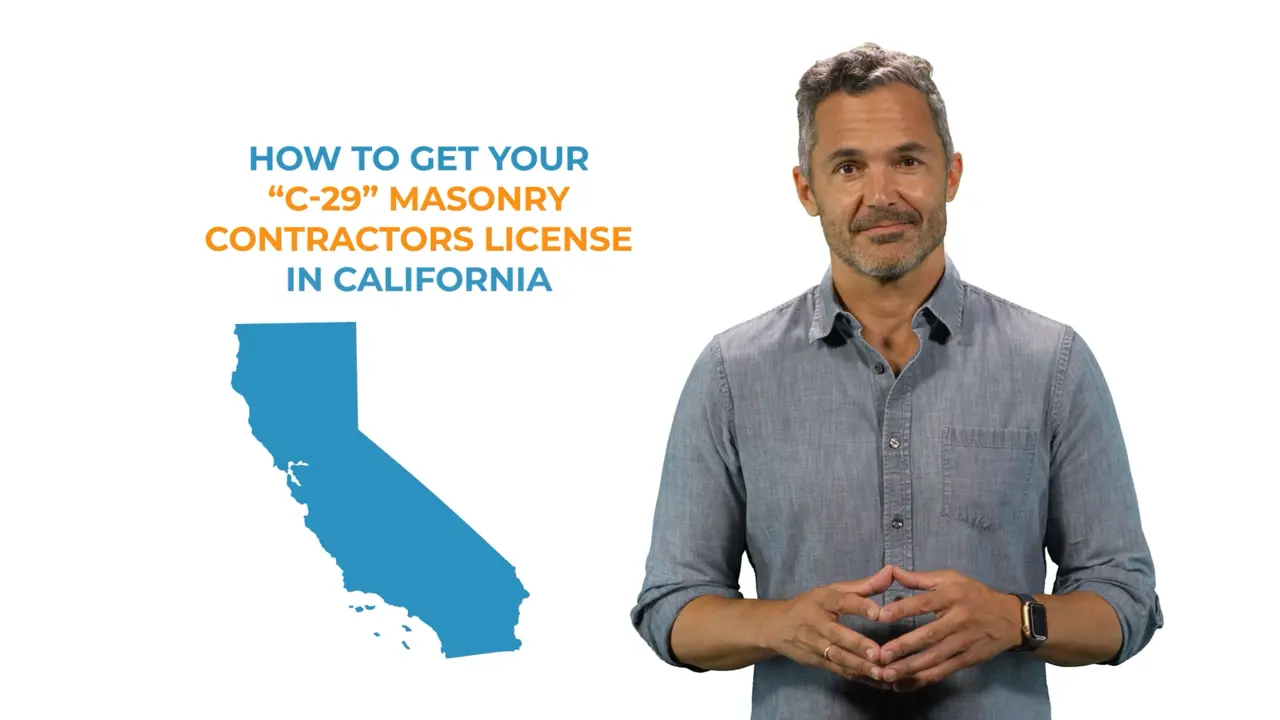 Watch video on how to get a masonry contractors license