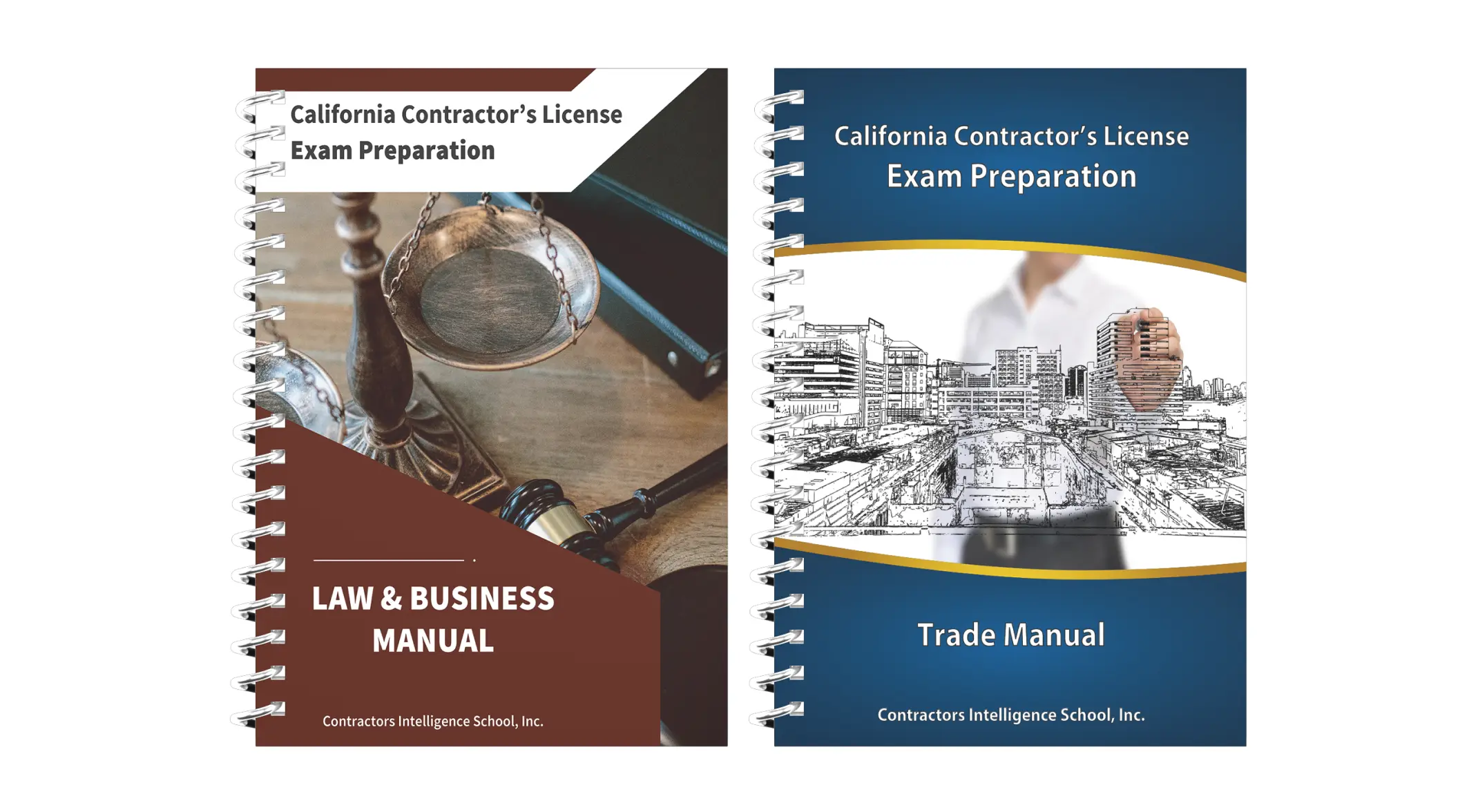 Traditional contractor license study books add-on option