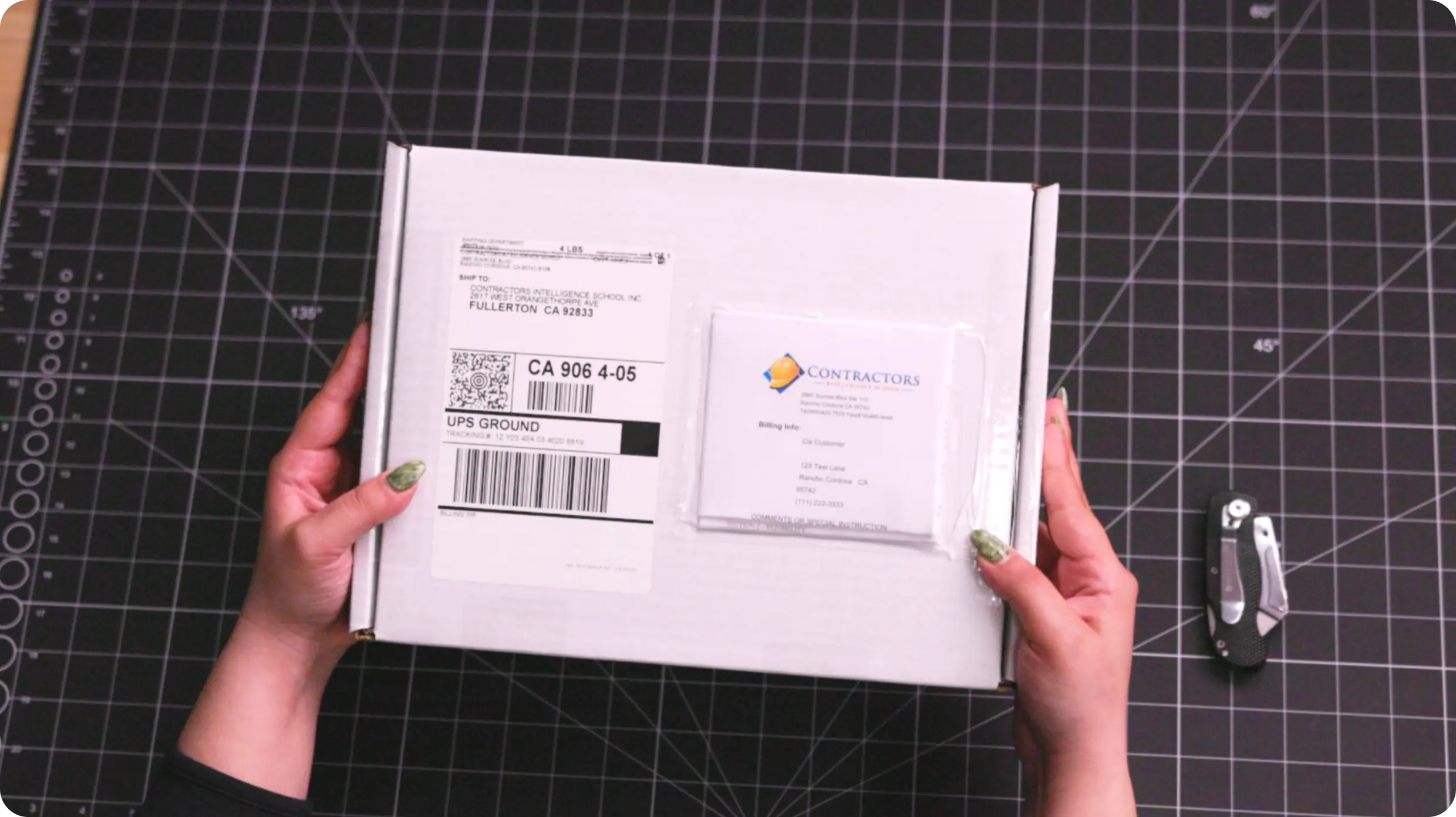 Home study materials and workspace