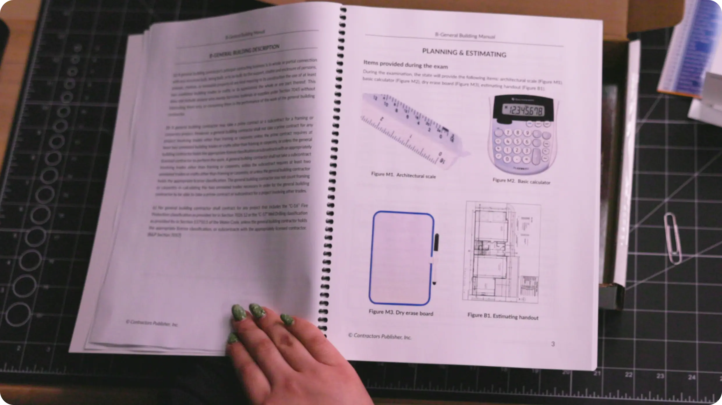 Contractor study guides and books