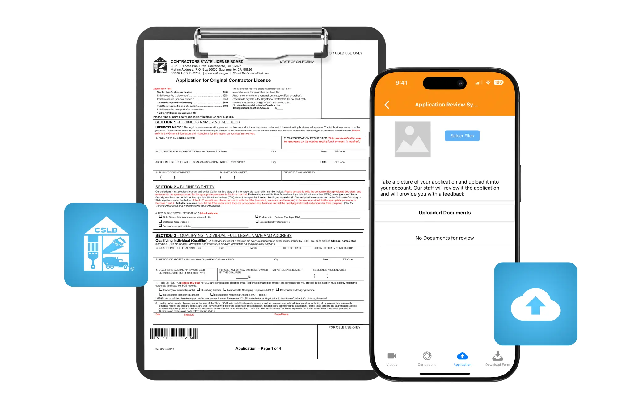 iApplication Prep Tool for CSLB application preparation