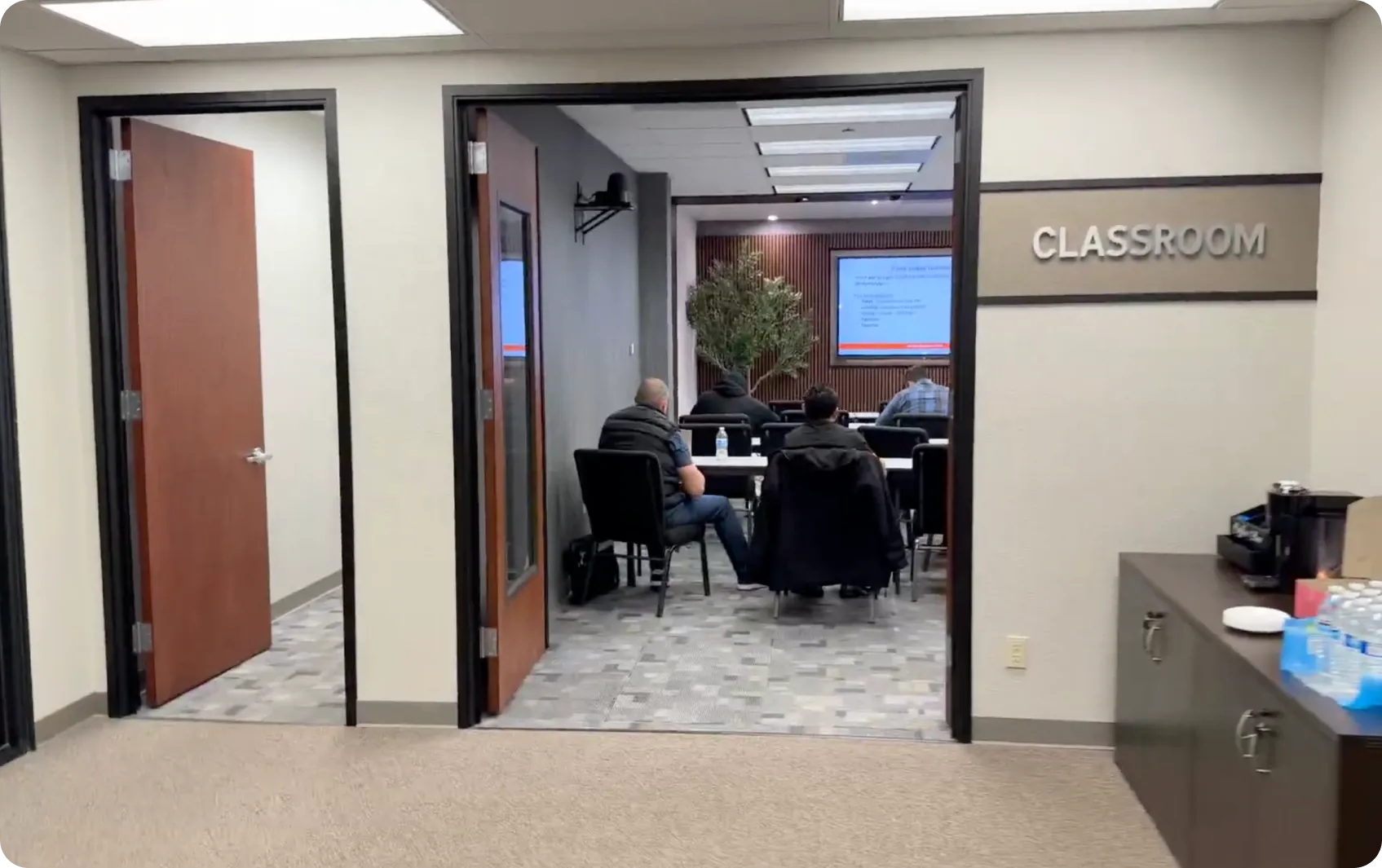 In-class contractors license preparation course classroom session slide 2