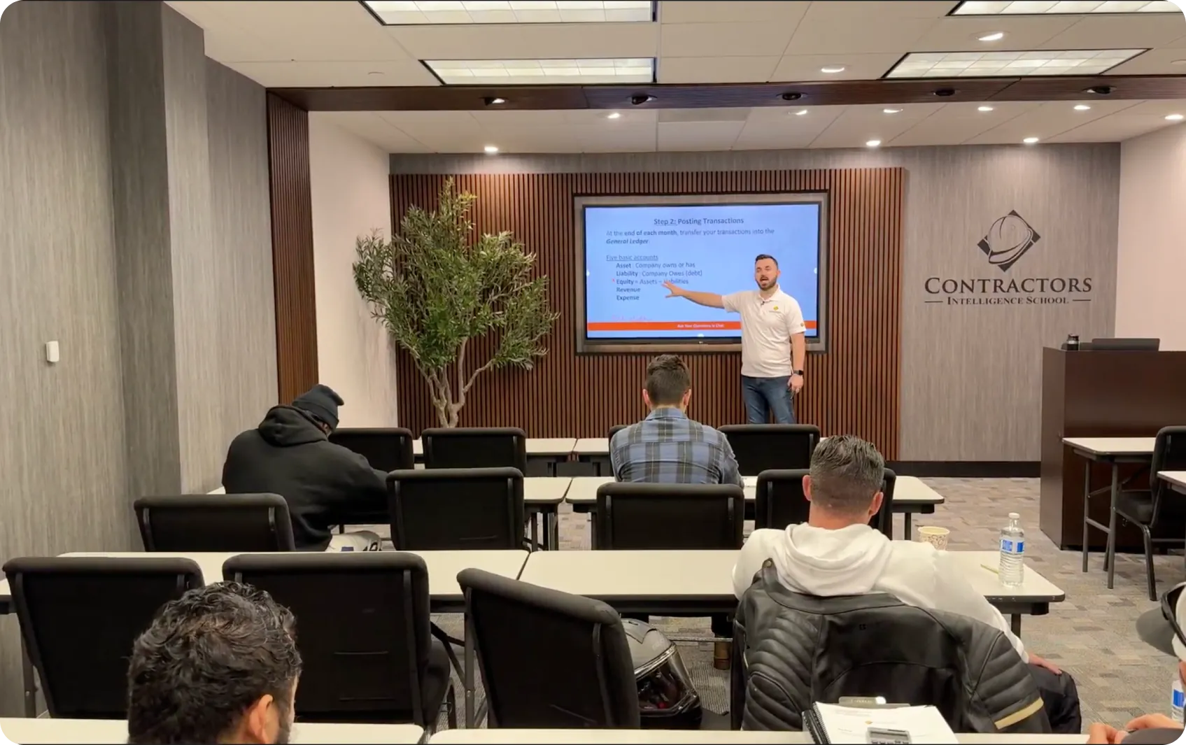 In-class contractors license preparation course study materials and class slide 4