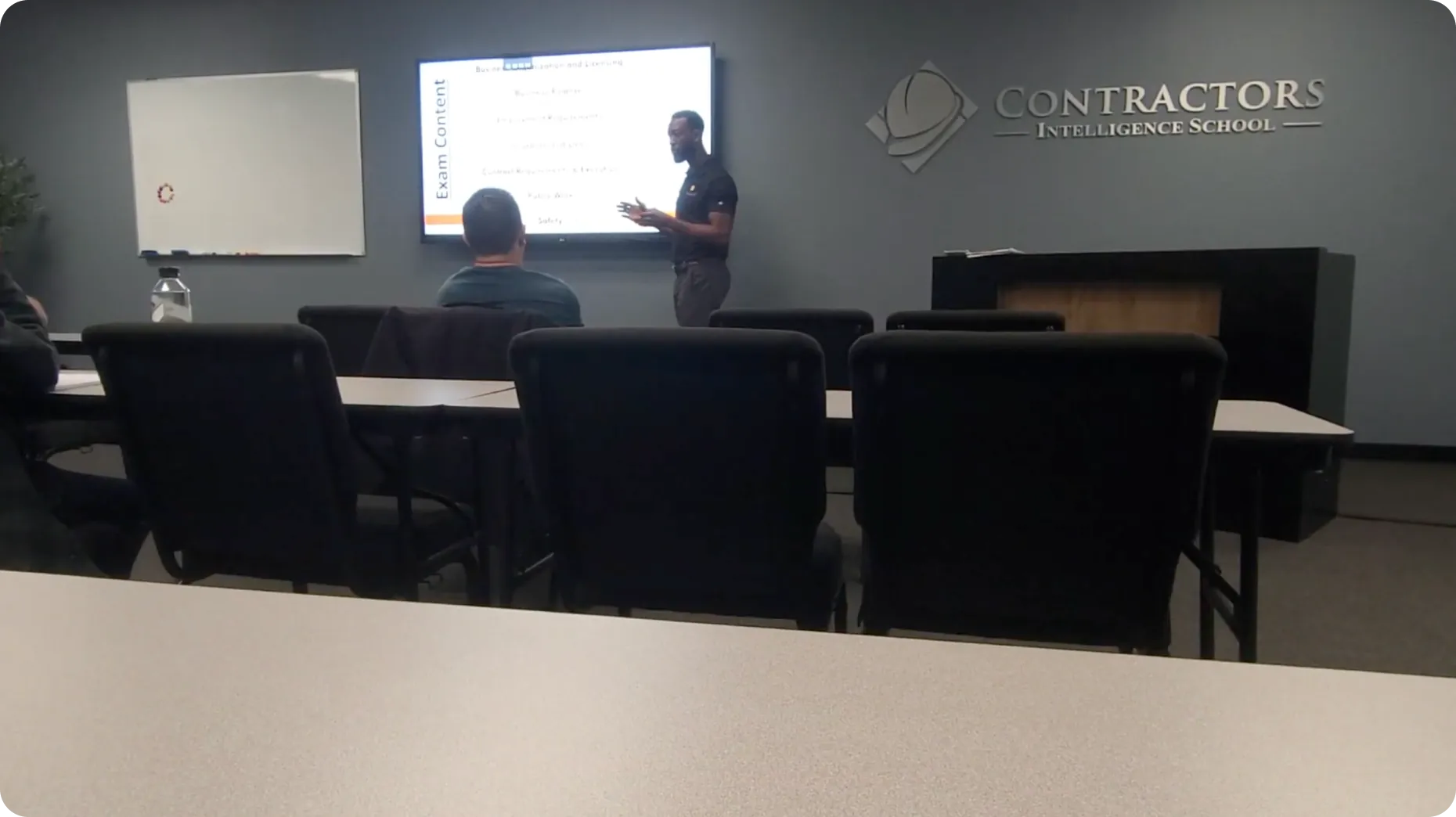 Students working together in class