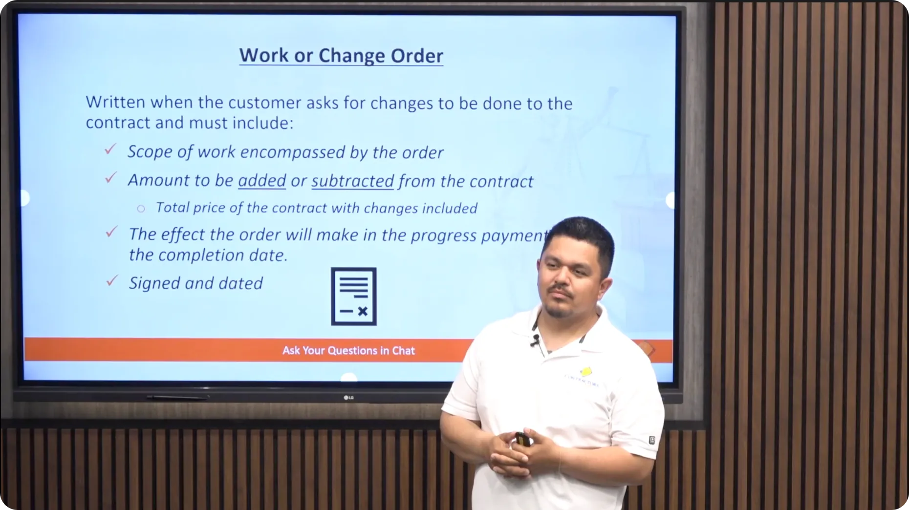 Students taking notes during class