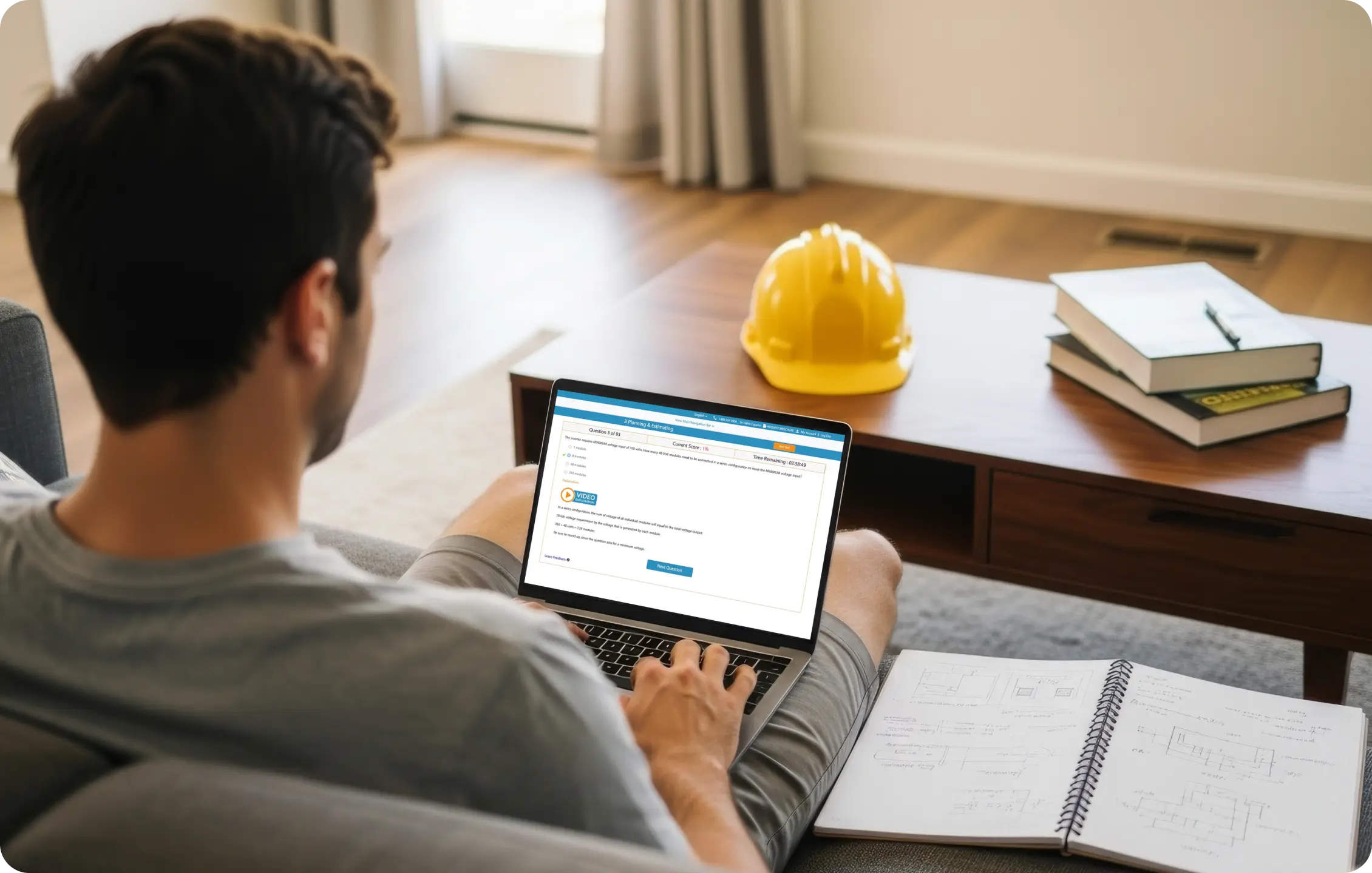 Online contractor license practice exams and preparation